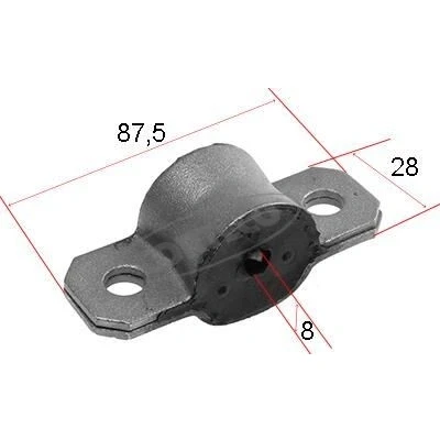 Kuva CORTECO 80000484 Kallistuksenvakaajan Puslat 8 87,5 FIAT: Punto II Hatchback