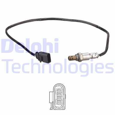 Kuva DELPHI ES21161 12B1 Lambda Anturi Planarsondi, Lämmitetty SKODA: Octavia 3 Schrägheck, Combi, Superb III Farmari, VOLKSWAGEN: Golf 7 Variant