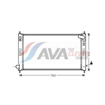 Kuva PRASCO MTA2207 Jäähdytin Alumiini 700 408 16 Jäähdytysrivat juotetut MITSUBISHI: Outlander 2 SUV, ASX SUV