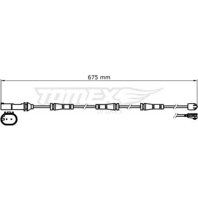 Kuva TOMEX brakes TX 31 35 Jarrupalojen Kulumisen Ilmaisin BMW: 3 Touring, Sedan, 1 Hatchback