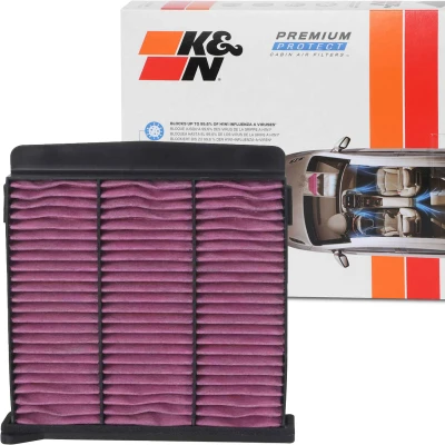 Kuva K&amp;N Filters DVF5051 Raitisilmasuodatin Aktiivihiilisuodatin 232 74 neliönmuotoinen MITSUBISHI: Grandis, Outlander I SUV, Lancer 7 Limousine