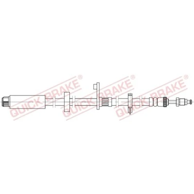 Kuva QUICK BRAKE 32.824 Jarruletku 458 M10x1 PEUGEOT: Expert II Tepee, CITROËN: Jumpy MPV