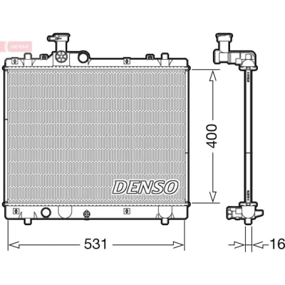 Kuva DENSO DRM47034 Jäähdytin 531 400 16