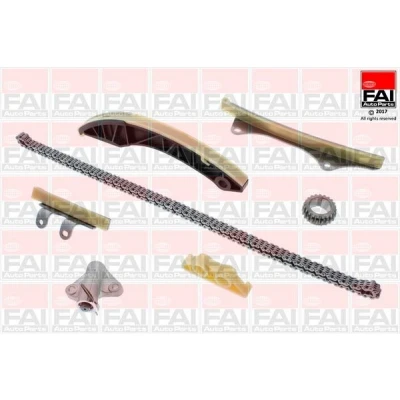 Kuva FAI AutoParts TCK261NG Jakoketjusarja ilman tiivisteitä, Hammaspyörillä Yksinkertainen, Ketju hiljainen HYUNDAI: i20 I Hatchback, i10 II Hatchback