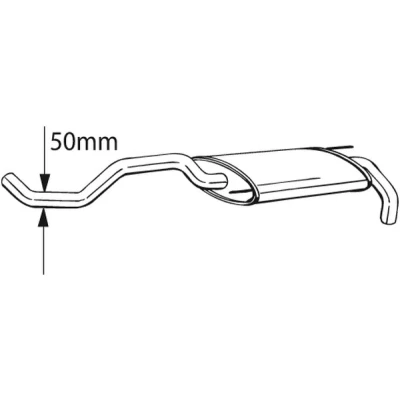 Kuva Takaäänenvaimennin BOSAL 233 399
