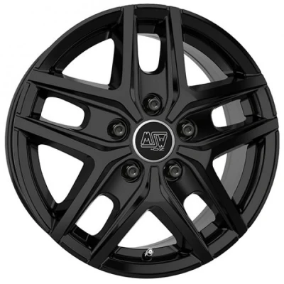 Kuva MSW 40 Van Gloss Black 6.5x16 5/130 ET65 B78.1