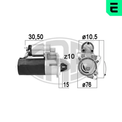 Kuva ERA 220919A Starttimoottori 12 1,4 10 FORD: Transit Mk5 Bussi, Sierra Mk2 Sedan, Mk3 Flatbed Kuorma auto/Alusta