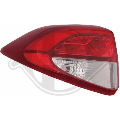 Kuva DIEDERICHS 6862095 Takavalot Vasen Uloin osa LED, PY21W Lampun kannalla