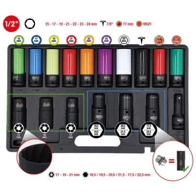Kuva KS TOOLS 515.0885 Voimahylsy 12,5 (1/2&quot;)