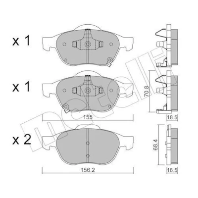 Kuva Jarrupalasarja, levyjarru METELLI 22 0448 0
