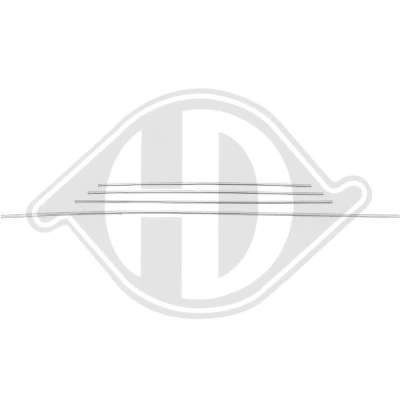 Kuva DIEDERICHS 4234144 Suoja /Koristelistasarja, Jäähdyttimen Säleikkö