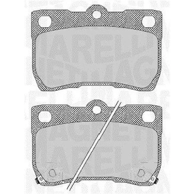 Kuva MAGNETI MARELLI 363916060638 Jarrupalat akustisella kulumavaroittimella LEXUS: IS 2, GS III