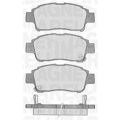 Kuva MAGNETI MARELLI 363916060533 Jarrupalat akustisella kulumavaroittimella TOYOTA: Yaris I Hatchback