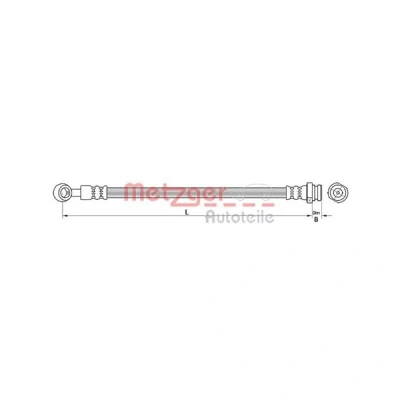 Kuva METZGER 4110671 Jarruletku 351 M10 x 1 SF
