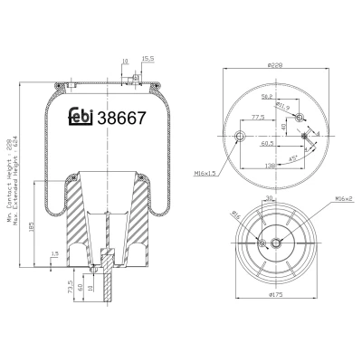 Kuva FEBI BILSTEIN 38667 Metallipalje, ilmajousitus