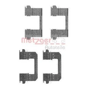 Kuva METZGER 109 1736 Tarvikesarja, Jarrupala NISSAN: Qashqai / Qashqai+2 I, X Trail