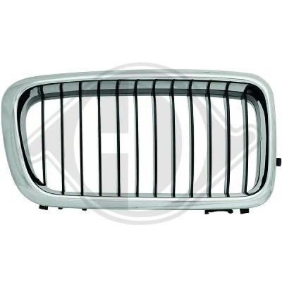 Kuva DIEDERICHS 1242140 Etusäleikkö Oikea kromi/musta BMW: 7 (E38) 728 i, iL, 725 tds, 730d 2.9, 740d 3.9, 730 740 750 iL 1994 2001