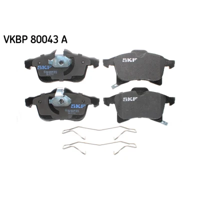 Kuva SKF VKBP 80043 A Jarrupalat akustisella kulumavaroittimella Tarvikkeilla OPEL: Corsa E Hatchback, Astra H Caravan, Hatchback