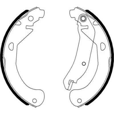 Kuva TEXTAR 91077500 Jarrukengät 230mm 42mm Seisontajarrukahvalla CHEVROLET: HHR MPV