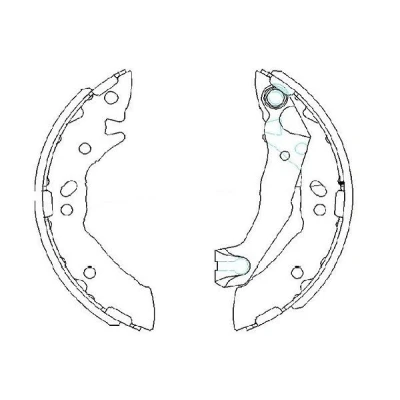 Kuva KAVO PARTS KBS 3408 Jarrukengät 180 30