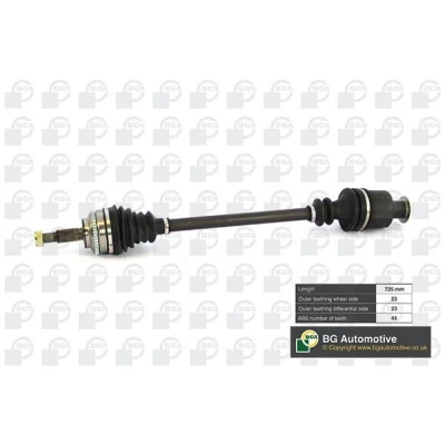 Kuva BGA DS7338R Vetoakseli Etuakseli, oikea 725, 725 RENAULT: CLIO 2, Kangoo I