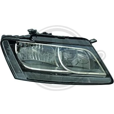 Kuva DIEDERICHS 1075980 Ajovaloumpio Oikea HPC24WY, P13W, H7 Valokorkeussäätimen moottorilla AUDI: Q5