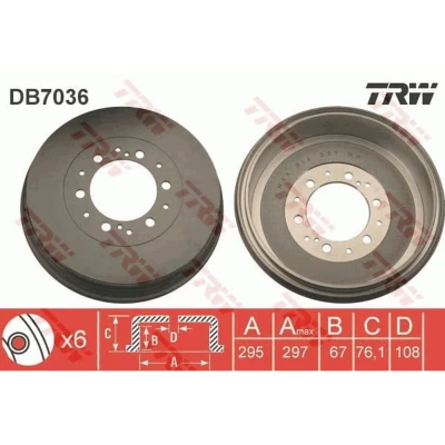 Kuva TRW DB7036 Jarrurumpu 344,5 TOYOTA: HILUX 3 Pick up