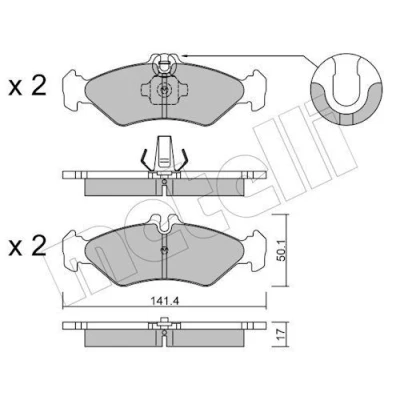 Kuva Jarrupalasarja, levyjarru METELLI 22 0571 0