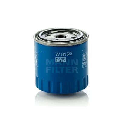 Kuva MANN FILTER W 815/3 Öljynsuodatin 3/4 16 UNF yhdellä peruutuksenestoventtiilillä Ruuvattava suodatin CITROËN: BX Hatchback, Visa Hatchback