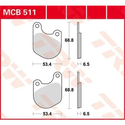 Kuva TRW Organic Allround MCB511 Jarrupalat