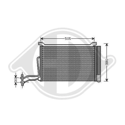 Kuva DIEDERICHS DCC1564 Ilmastoinnin Lauhdutin Vedenerottimella Climate MINI: Hatchback