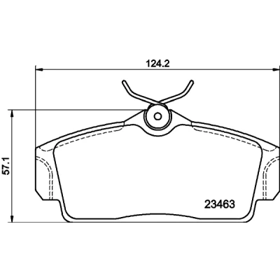 Kuva HELLA 8DB 355 018 441 Jarrupalat Ei kulumisenilmaisimelle NISSAN: Almera 2 Limousine, II Hatchback, Primera Hatchback