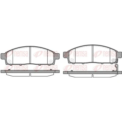 Kuva REMSA 1242.01 Jarrupalat Etuakseli MITSUBISHI: L200 / Triton IV Pick up, III V up