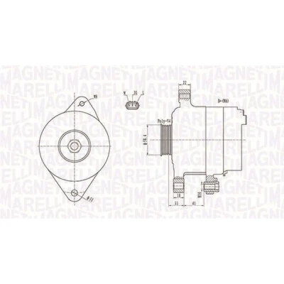 Kuva Laturi TOYOTA YARIS, YARIS VERSO, VW POLO V OE 2706021010, 2706021040