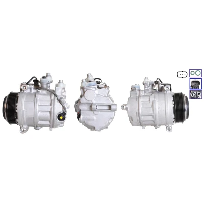 Kuva LUCAS ACP01134 Ilmastoinnin Kompressori PAG 46 YF R 1234yf, 134a Tiivisteillä MERCEDES BENZ: C sarja T modell