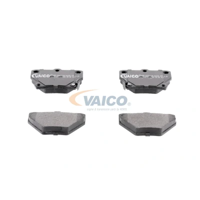 Kuva VAICO V70 0034 Jarrupalat Q+, original equipment manufacturer quality Taka akseli akustisella kulumavaroittimella TOYOTA: Corolla IX Hatchback