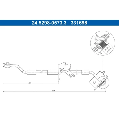Kuva ATE 24.5298 0573.3 Jarruletku 590mm M10x1mm