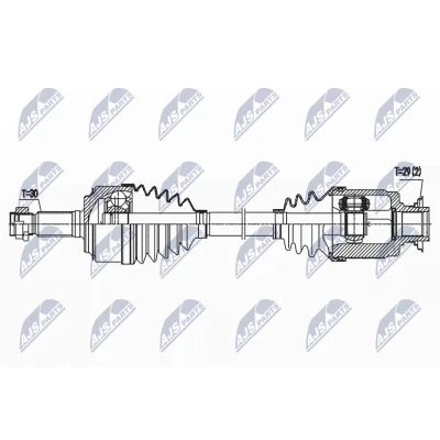 Kuva Vetoakseli HONDA RIDGELINE (yk), Etuakseli, vasen OE 44306 SJC A01