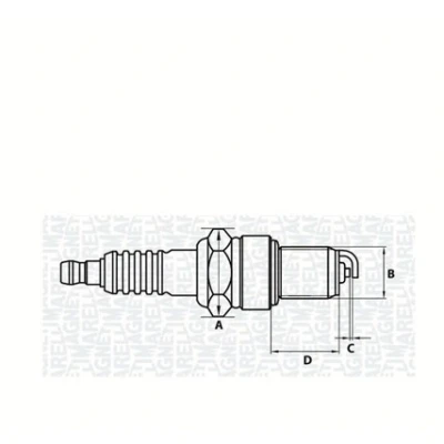 Kuva MAGNETI MARELLI 062000770304 Sytytystulppa M14 SW: 20,8 OPEL: Corsa B Hatchback, A TR, Astra F Sedan, NISSAN: TERRANO 1, MICRA CHERRY 3