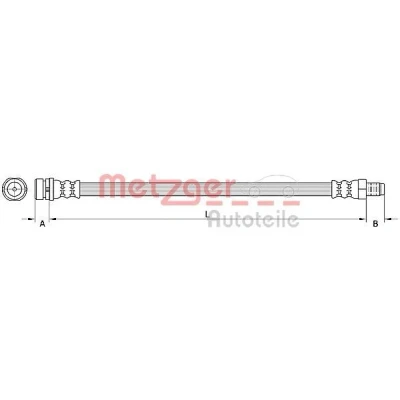 Kuva METZGER 4110795 Jarruletku 407 FORD: Focus 2 Kombi, 2, C Max