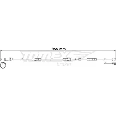 Kuva TOMEX brakes TX 31 22 Jarrupalojen Kulumisen Ilmaisin Etuakseli BMW: X3, X4