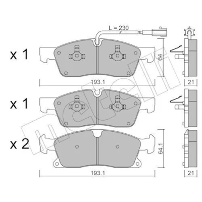 Kuva Jarrupalasarja, levyjarru METELLI 22 0927 5