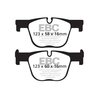 Kuva EBC Brakes DP42131R Jarrupalat Taka akseli BMW: 3 Touring, Sedan, GT