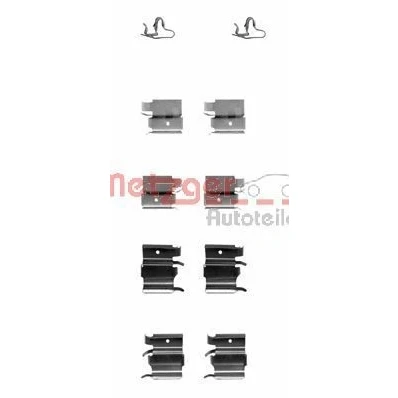 Kuva METZGER 109 1240 Tarvikesarja, Jarrupala TOYOTA: RAV4 II SUV, MAZDA: FAMILIA 6, RX 8