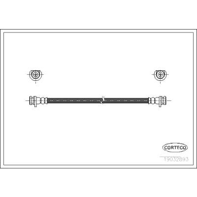 Kuva CORTECO 19032893 Jarruletku Taka akseli 276 HONDA: CIVIC 6 Hatchback