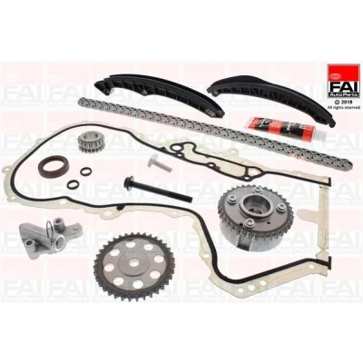 Kuva FAI AutoParts TCK202L2VVT Jakoketjusarja Tiivisteillä, Hammaspyörillä Hammaspyörällä Yksinkertainen, Ketju hiljainen AUDI: A3 Hatchback, Sportback