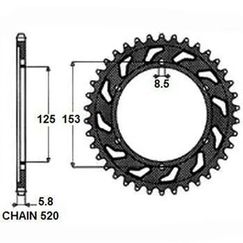 Kuva SUNSTAR 1 3559 50 Ketjupyörä