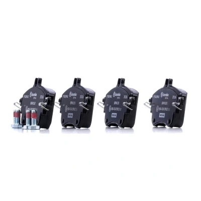 Kuva BREMBO P 50 094X Jarrupalat Kulumisenilmaisemelle Jarrusatulan ruuveilla Ilman tarvikkeita MERCEDES BENZ: A sarja, B CLA Coupe