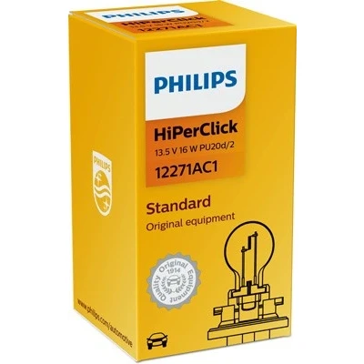 Kuva Polttimo PHILIPS PCY16W PU20d/2, Ulkopeili, Asennus sivulle VW, MERCEDES BENZ OE
