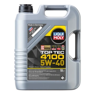 Kuva Moottoriöljy Liqui Moly Top Tec 4100 5W 40 5L, Universal 1625014 OE